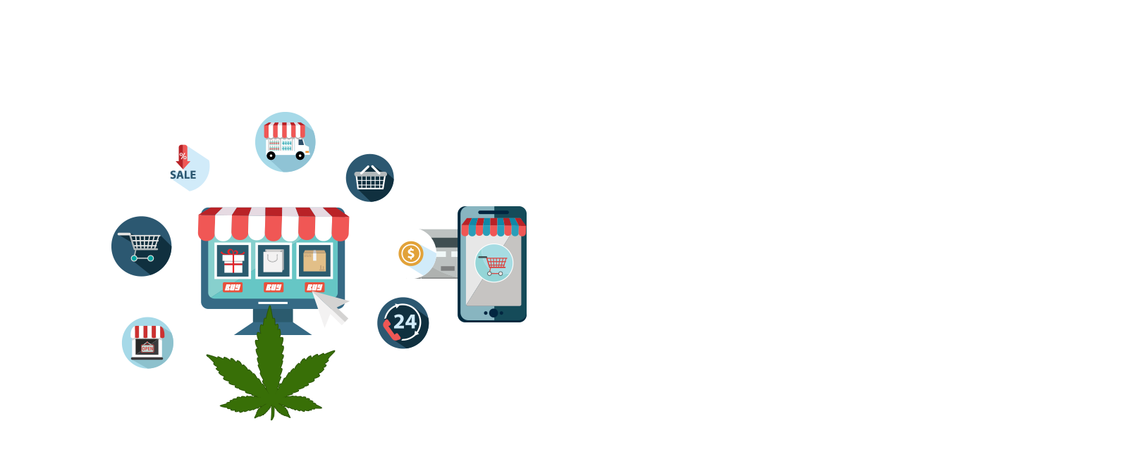marijuana website design 